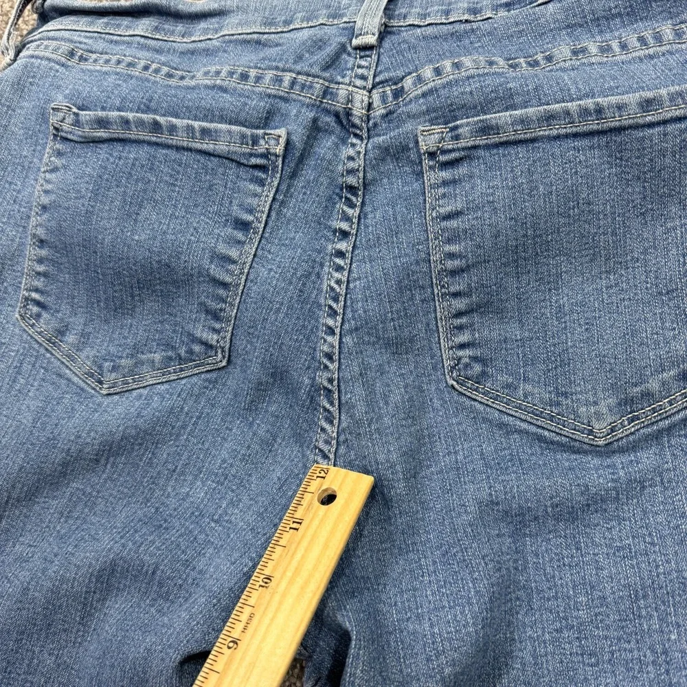 NYDJ Jeans Womens 12 Blue Cropped Stretch Medium Wash Denim Lift Tuck Technology - Picture 10 of 11
